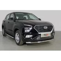Защита переднего бампера 60,3 мм для Hyundai Creta 2021-2024