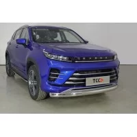 Защита передняя овальная 75х42 мм на 2WD 1.5 для Exeed LX 2022-2024
