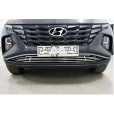 Решетка радиатора 12 мм для Hyundai Tucson 2021-2024