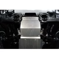 Защита радиатора ТСС алюминий 4 мм для Toyota Land Cruiser 300 2021-2024