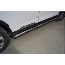 Пороги труба 60,3 мм на 4WD для Gac GS8 2023-2024