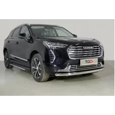 Защита переднего бампера 60,3 мм кроме Comfort на 2WD 1.5 для Haval Jolion 2021-2024