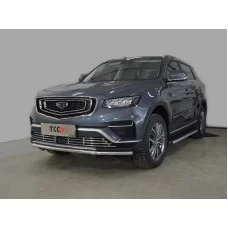 Защита переднего бампера 42,4 мм для Geely Atlas Pro 2021-2024