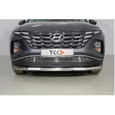 Защита переднего бампера с ДХО 60,3 мм для Hyundai Tucson 2021-2024
