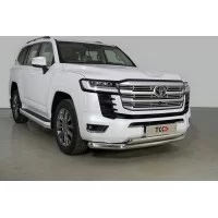 Защита передняя двойная 76,1-75 мм для Toyota Land Cruiser 300 2021-2024