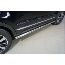 Пороги труба 60,3 мм на 2WD для Changan CS55 2022