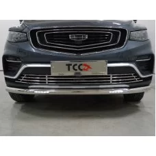 Защита переднего бампера с ДХО 60,3 мм для Geely Atlas Pro 2021-2024