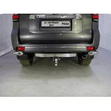 Фаркоп ТСС шар Е с логотипом для Toyota Land Cruiser Prado 150 2020-2024