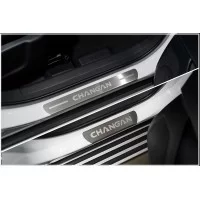 Накладки на пороги шлифованные с логотипом 4 шт на 2WD 1.5T для Changan CS35 plus 2022-2024