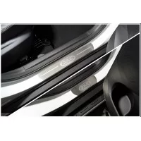 Накладки на пороги шлифованные с логотипом 4 шт для JAC JS4 2020-2024