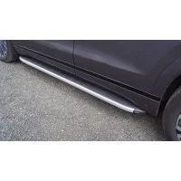 Пороги алюминиевые ТСС с накладкой на 4WD 2.0L для Jaecoo J8 2024-2025