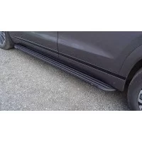 Пороги алюминиевые Slim Line Black на 4WD 2.0L для Jaecoo J8 2024-2025
