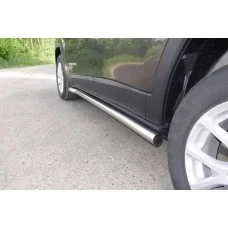 Пороги труба 60 мм для Jeep Cherokee 2014-2018