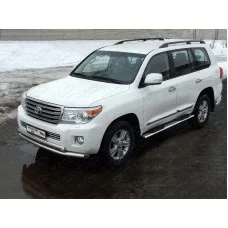 Защита передняя двойная 76-75 мм для Toyota Land Cruiser 200 2012-2015