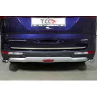 Накладка на заднюю дверь лист зеркальный для Kia Carnival 2020-2024