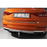 Накладка на заднюю дверь лист зеркальный для Audi Q3 2019-2024