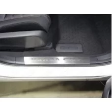 Накладки на пластиковые пороги лист шлифованный надпись Honda CR-V 2 шт для Honda CR-V 2017-2024