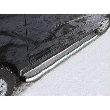 Пороги с площадкой нержавеющий лист 60 мм для Hyundai H-1 Starex 2007-2018