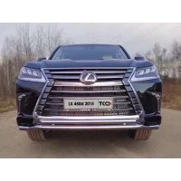 Защита передняя двойная 60-50 мм для Lexus LX-570/450d 2015-2024