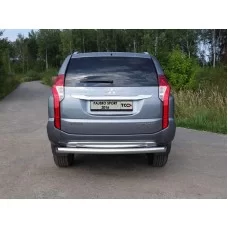 Защита заднего бампера 76 мм для Mitsubishi Pajero Sport 2016-2020