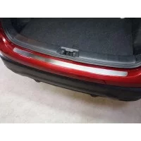 Накладка на задний бампер шлифованный лист для Nissan Qashqai (СПБ) 2015-2019