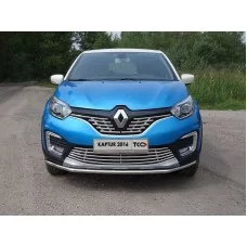 Защита переднего бампера 42 мм для Renault Kaptur 2016-2024