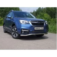 Защита переднего бампера 60 мм для Subaru Forester 2016-2018