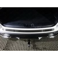 Накладка на задний бампер лист шлифованный для Toyota Highlander 2017-2019