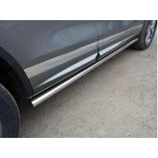 Пороги труба 60 мм для Volkswagen Touareg R-Line 2014-2017