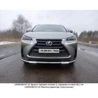 Защита переднего бампера с ДХО 60 мм для Lexus NX-200t 2014-2017