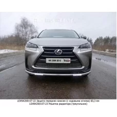 Защита переднего бампера с ДХО 60 мм для Lexus NX-200t 2014-2017