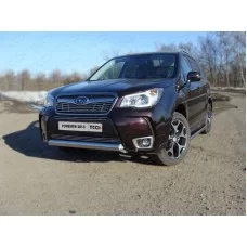 Накладка решётки радиатора верхняя 12 мм для Subaru Forester SJ 2013-2016