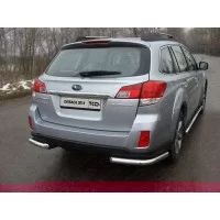 Защита заднего бампера уголки 60 мм для Subaru Outback 2012-2014