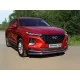 Накладка решётки радиатора верхняя лист 2 штуки для Hyundai Santa Fe 2018-2020 артикул HYUNSF18-11