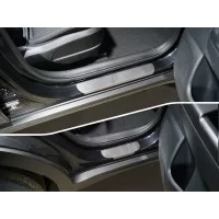 Накладки на пороги лист шлифованный 4 шт для Kia Sportage 2019-2024