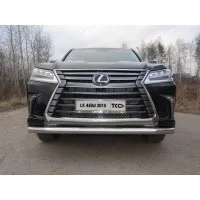Защита переднего бампера 76 мм для Lexus LX-570/450d 2015-2024