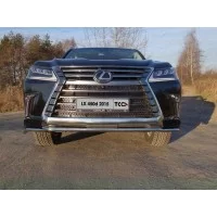 Накладка решётки радиатора лист для Lexus LX-570/450d 2015-2024