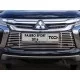 Решетка радиатора 12 мм с парктроником для Mitsubishi Pajero Sport 2016-2020 артикул MITPASPOR16-29