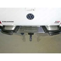 Накладка на задний бампер лист шлифованный надпись Volkswagen для Volkswagen Amarok 2016-2024