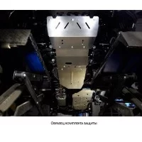 Защиты комплект алюминий 4 мм радиатор, картер, кпп, рк, бак для Mitsubishi L200 2015-2019