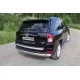Защита заднего бампера овальная 75-42 мм для Jeep Compass 2013-2024 артикул JEEPCOM14-14
