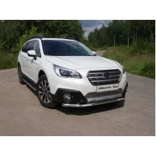Защита переднего бампера с ДХО 60 мм для Subaru Outback 2015-2021