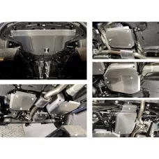 Защиты комплект, алюминий 4 мм ZKTCC00417, ZKTCC00430, ZKTCC00431 для Kia Seltos 2020-2024