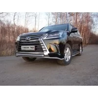 Защита передняя двойная 42-42 мм для Lexus LX-570/450d 2015-2024