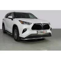 Защита переднего бампера 42 мм для Toyota Highlander 2020-2024