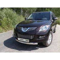 Защита передняя овальная короткая 75-42 мм для Great Wall Hover H5 2011-2015