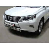 Защита передняя овальная 75х42 мм для Lexus RX-350 2012-2024