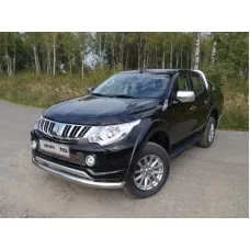 Защита переднего бампера 76 мм для Mitsubishi L200 2015-2019