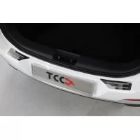 Накладки на задний бампер лист зеркальный с полосой 2 шт для Chery Tiggo 7 Pro 2020-2024