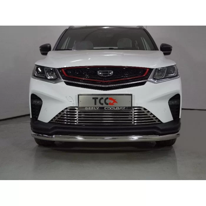 Защита переднего бампера 60 мм для Geely Coolray 2019-2023 артикул GEELCOOL20-24